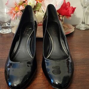 Lauren Ralph Lauren Hala Black Patent Leather Heels